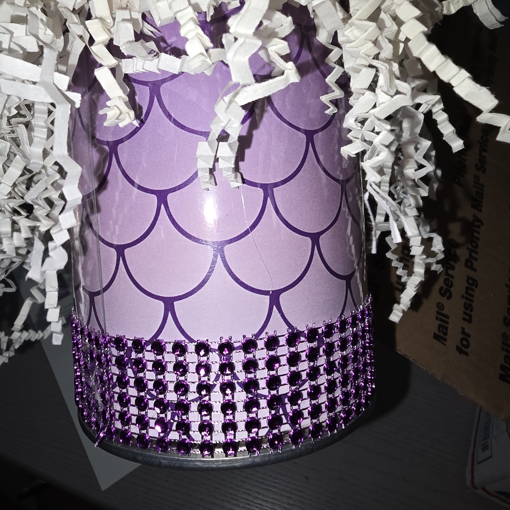 Purple Mermaid 1st Birthday Party, 4 Centerpieces